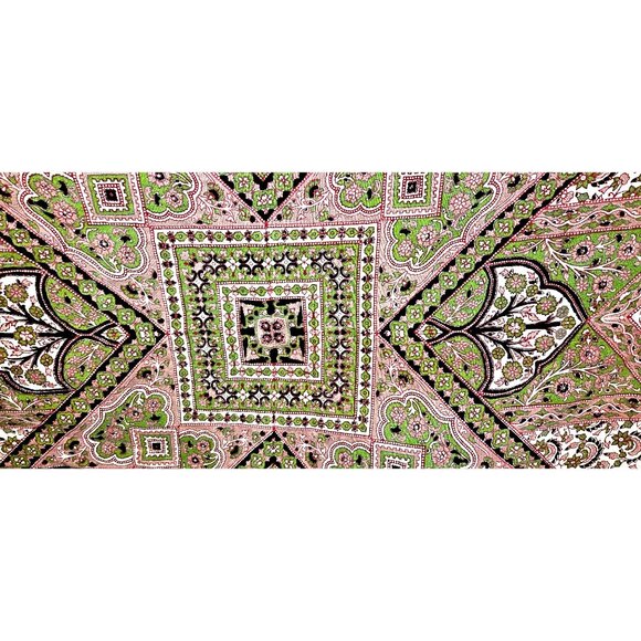 Table Cloth Wall Hanging Indian Mandala Elephant 7ft5" X 7ft5" Cotton Bohemian - Picture 4 of 6